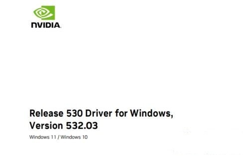 NVIDIA显卡驱动 V532.03 官方版