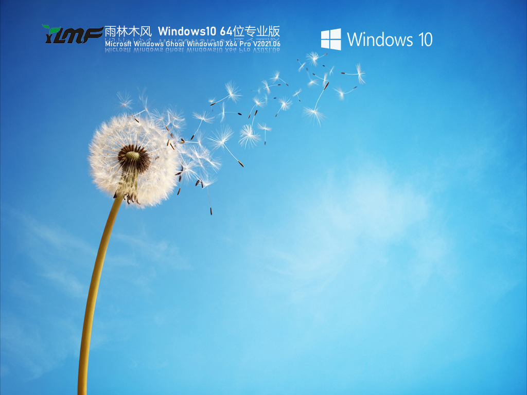 雨林木风Win10 21H1 64位专业版免费下载V2021.06