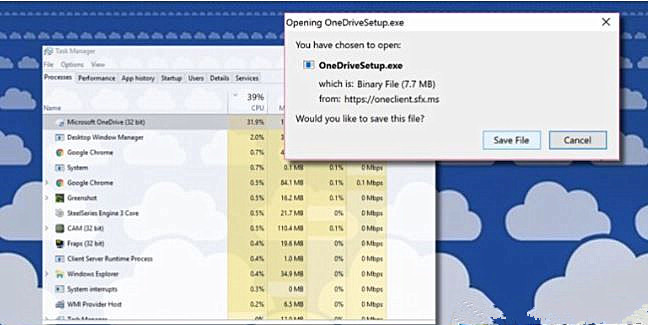 Win10系统Microsoft OneDrive占用CPU高如何解决？