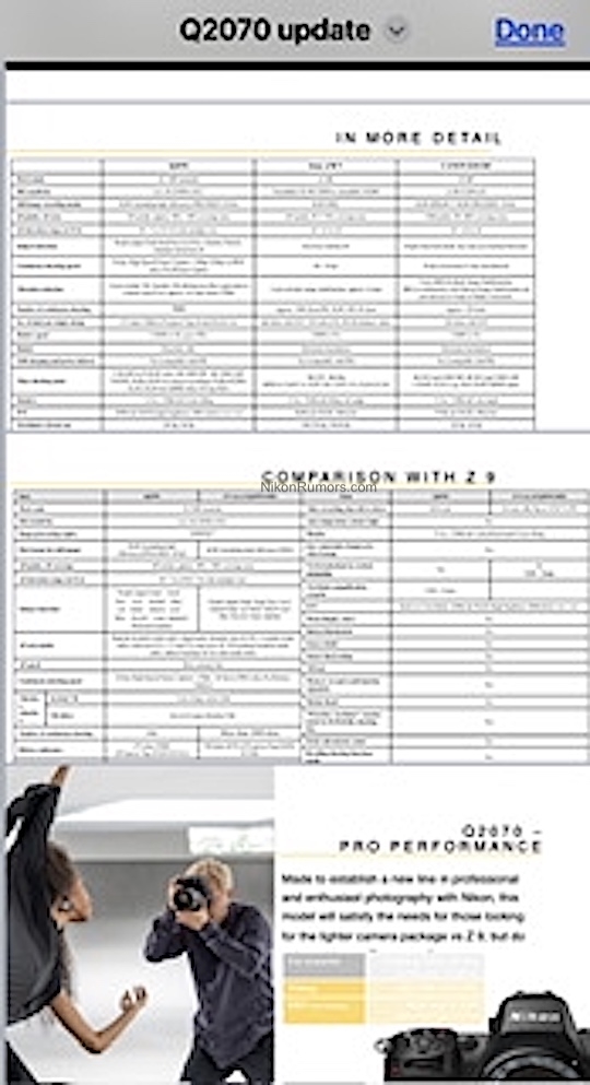 Z8谍照曝光：相机设计微调，外观近似Z7