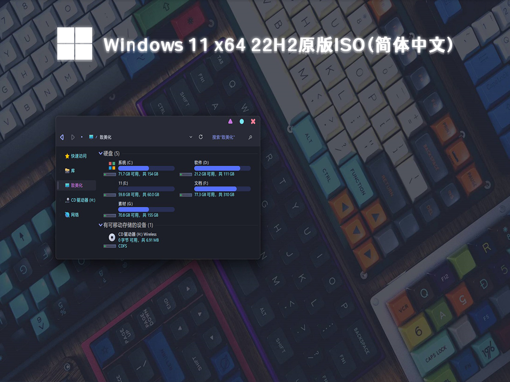 Windows 11原版镜像下载_Windows 11 22H2简体中文版ISO下载