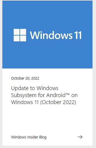 微软Win11安卓子系统新版本2209.40000.26.0已发布(附下载&更新日志)