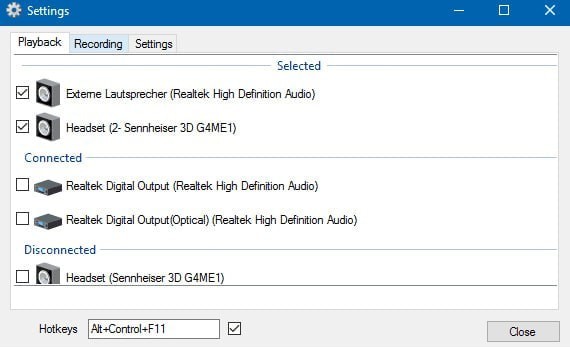 SoundSwitch(音频设备切换软件) V6.5.4.0 官方版