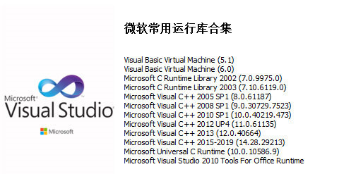 微软常用运行库合集