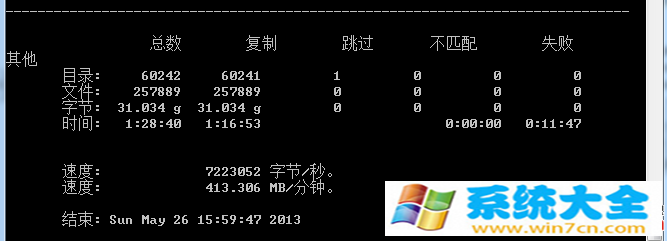 Win7强大的复制命令robocopy