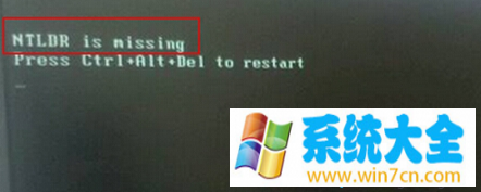 win7系统ntldr is missing文件丢失怎么办