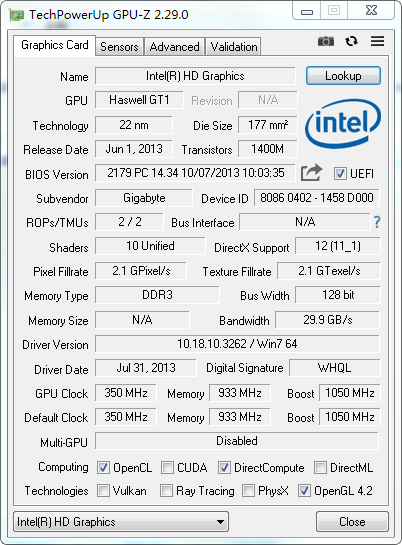 GPU-Z(显卡检测工具) V2.52.0 最新版