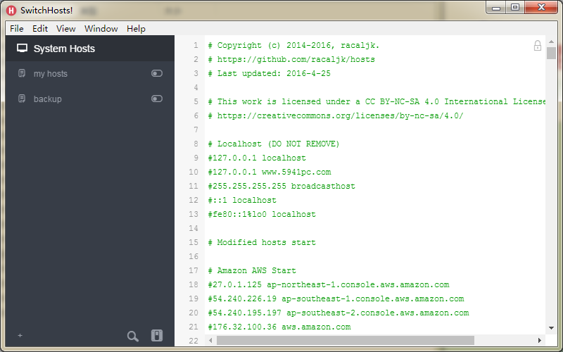 Switchhosts(Hosts切换工具) V4.1.2.6086 最新版