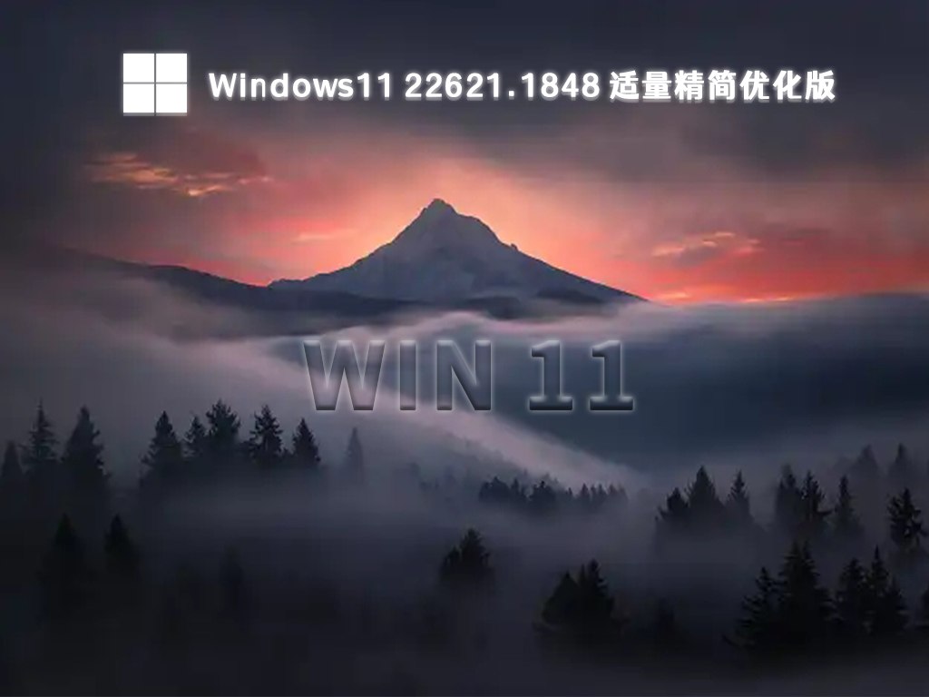 Windows11精简版下载_Windows11 22621.1848 适量精简优化版x64下载