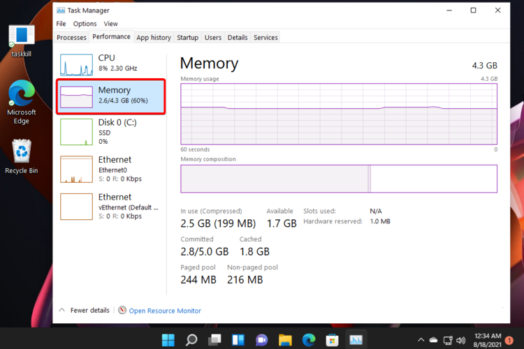 如何在Windows11上检查RAM内存？Win11检查RAM内存方法