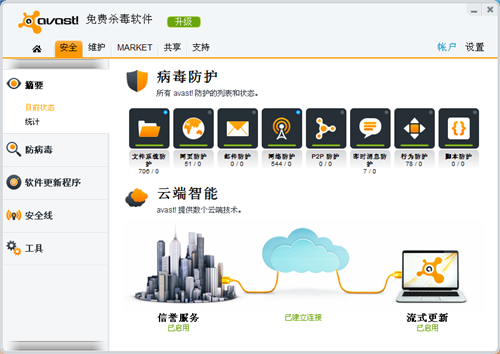 avast free antivirus V20.10.5824.0 官方最新版