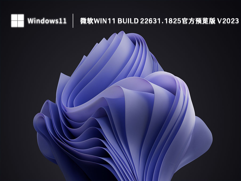 微软Win11 22631.1825官方预览版下载_ 微软Win11 Build 22631.1825官方预览版 V2023下载