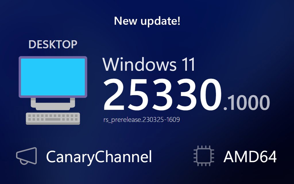 微软Win11 Insider Preview 25330.1000(rs_prerelease)发布！附更新日志