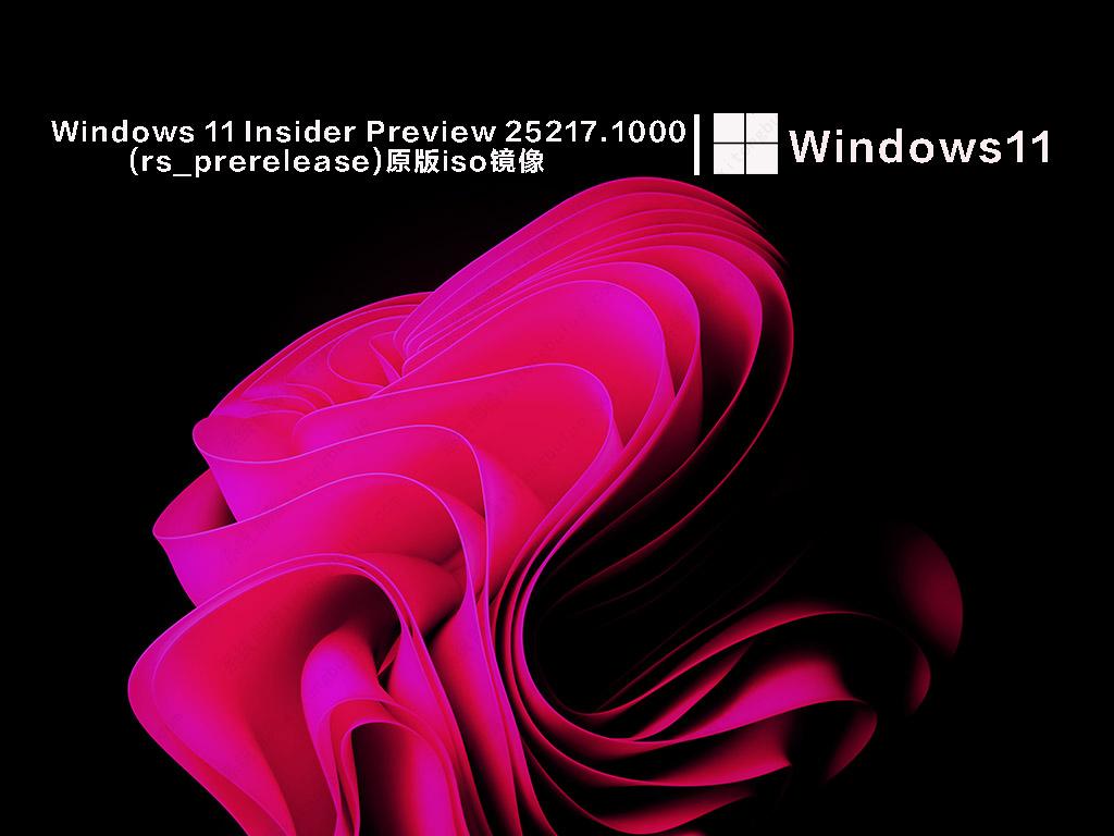 Windows 11 Insider Preview 25217.1000 (rs_prerelease)原版iso镜像 V2022下载