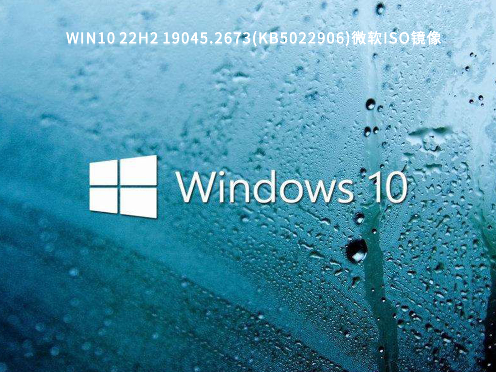 Win10 22H2系统下载2023_微软Win10 19045.2673(KB5022906)iso镜像下载