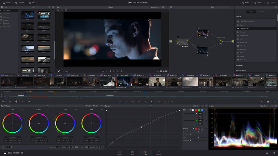 DaVinci Resolve 12.5.3 Studio Win/Mac达芬奇调色软件中文正式版[加密狗版]-支持4K