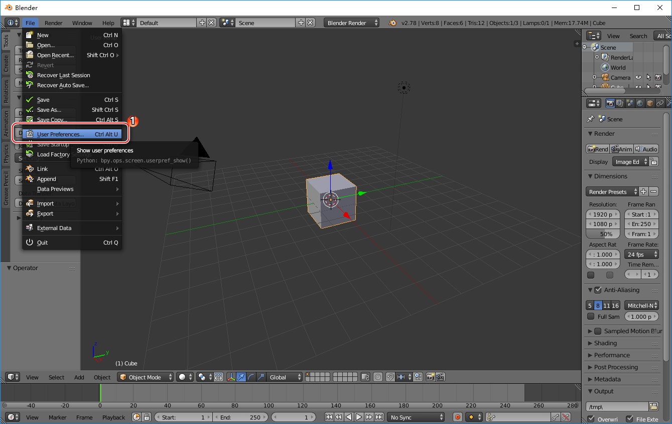 Blender 2.78 Final x86/x64 Win/Mac/Linux 多语言中文正式版-3D建模渲染软件