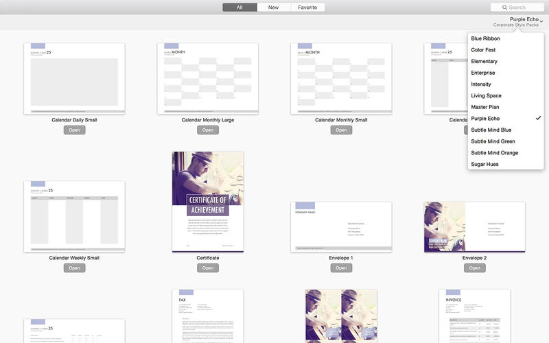 Corporate Packs for Pages By Jumsoft 2.2 MacOSX 注册版-Office模板合集