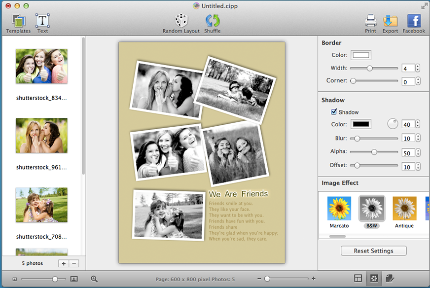 CollageIt 3 Pro v3.6.0 MacOSX 多语言注册版