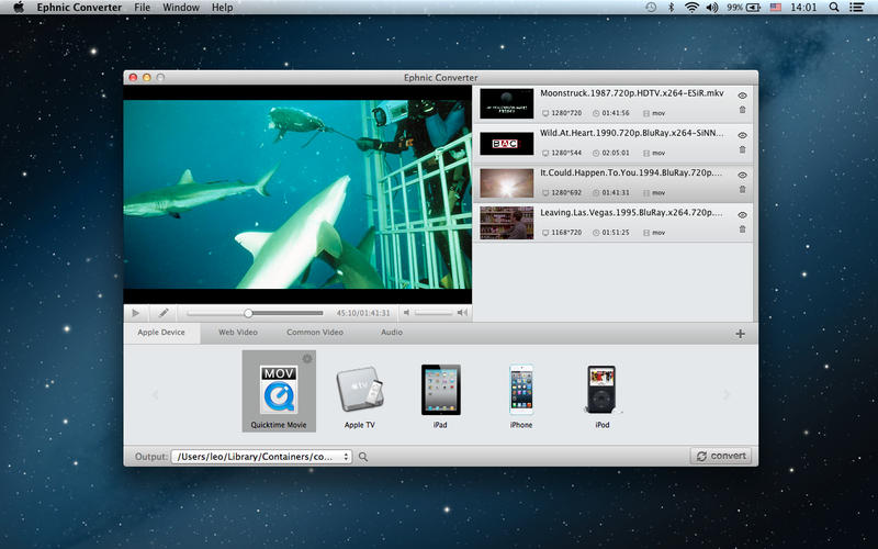 Ephnic Video Converter 1.1.0 MacOSX 注册版