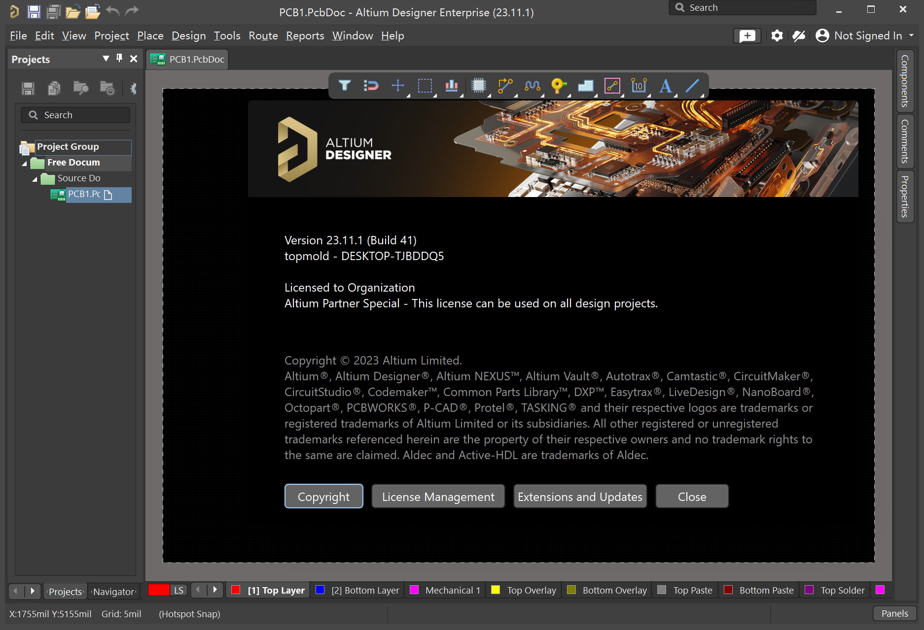 Altium Designer 23.11.1 Build 41 x64 Multilingual 中文注册版 - 电路板设计