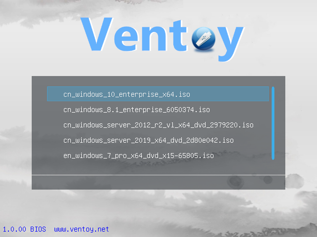 Ventoy v1.0.96 多语言中文正式版-开源启动U盘制作工具