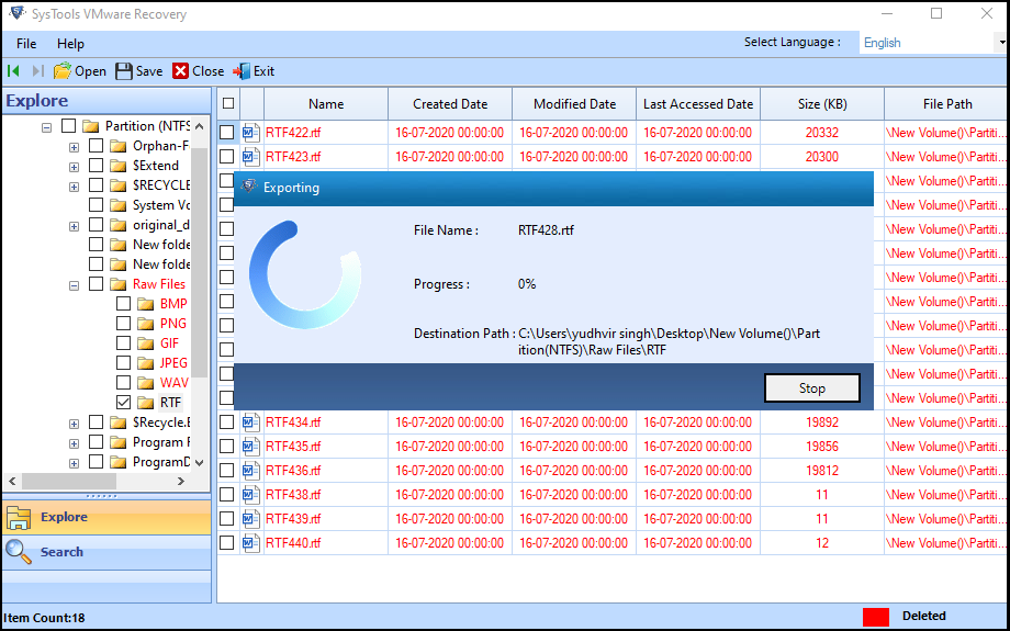 SysTools VMware Recovery v9.0.0 注册版 - VMDK文件数据恢复