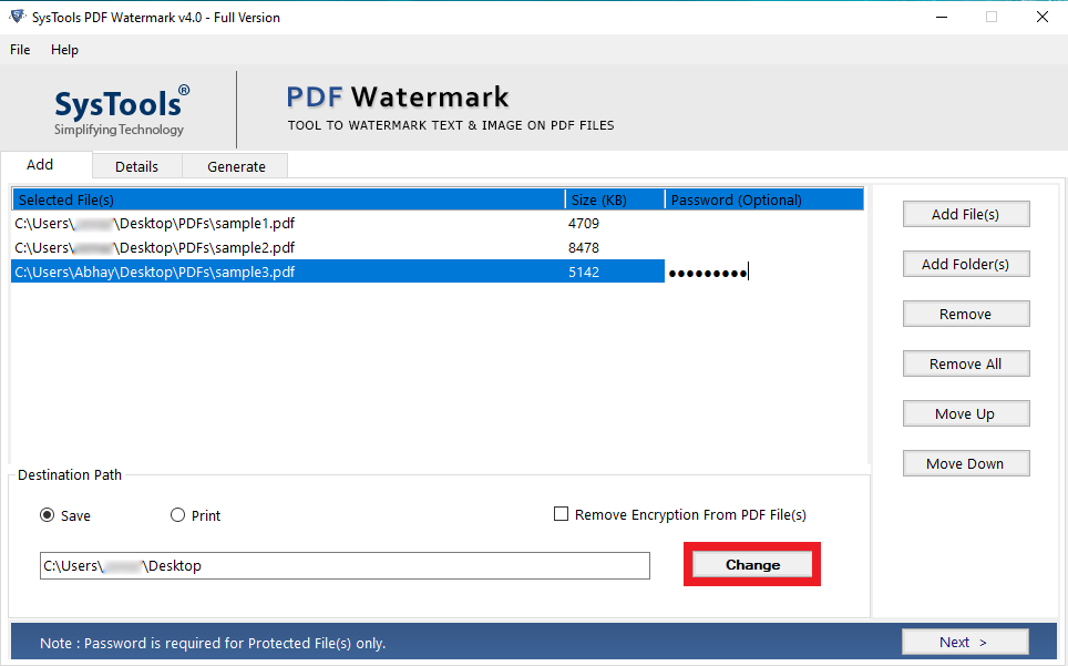 SysTools PDF Watermark v4.0.0 注册版 - PDF文件加水印