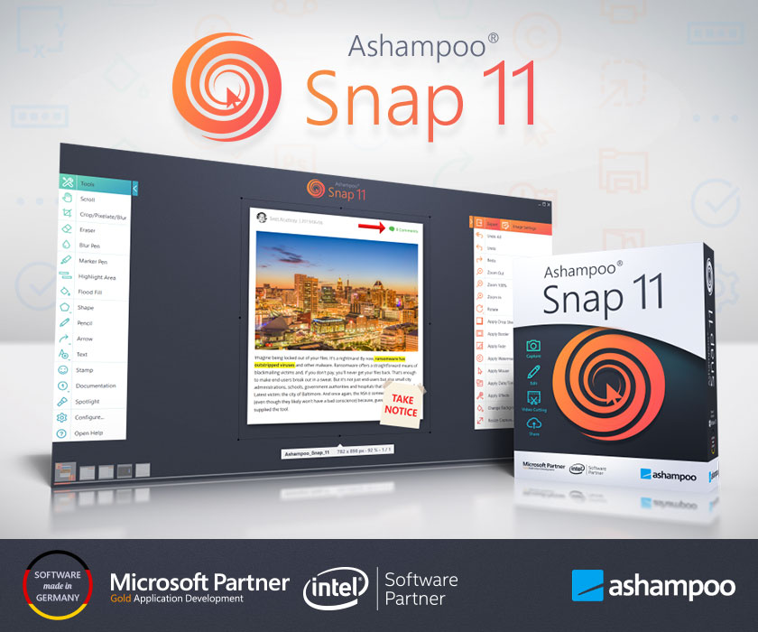 Ashampoo Snap v11.1 多语言中文注册版-屏幕截图和视频录制工具