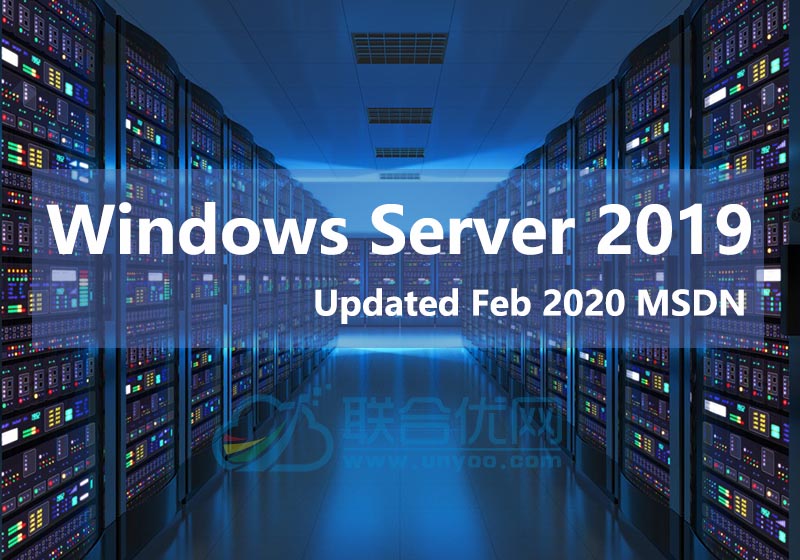 Windows Server 2019 Updated Feb 2020 MSDN正式版ISO镜像-简体中文/繁体中文/英文版