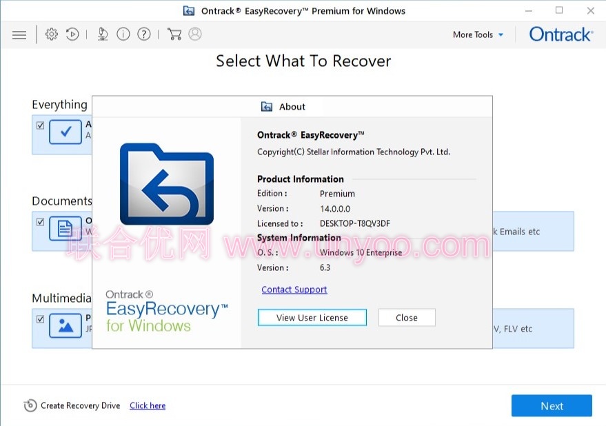 Ontrack EasyRecovery Professional / Technician / Premium /Toolkit v14.0.0.0 注册版