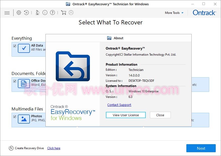Ontrack EasyRecovery Professional / Technician / Premium /Toolkit v14.0.0.0 注册版