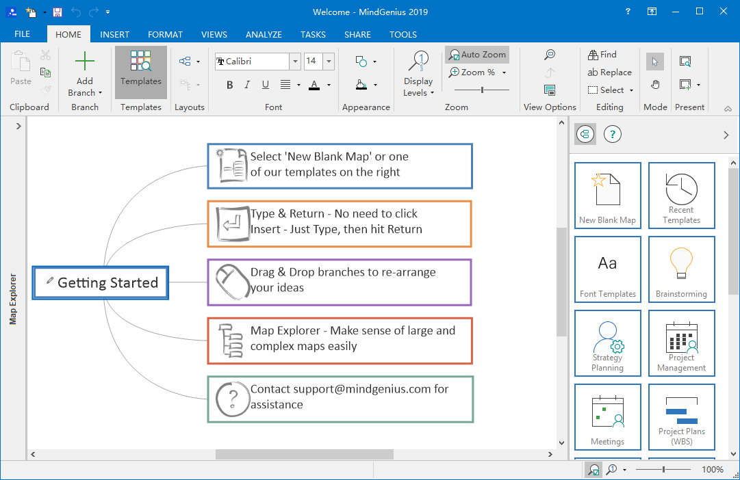 MindGenius 2019 8.0.1.7143 注册版-思维导图绘制