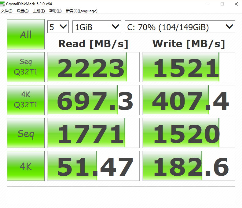 CrystalDiskMark v5.5.0 + Portable 多语言中文正式版-硬盘检测工具