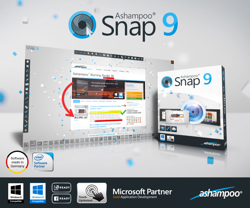 Ashampoo Snap 9.0.5 多语言中文注册版附注册码-屏幕截图工具