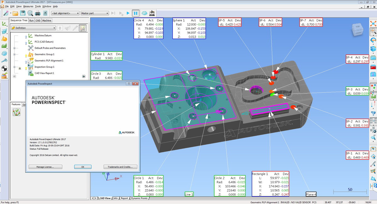 Autodesk Delcam PowerInspect 2017 SP1 多语言中文注册版