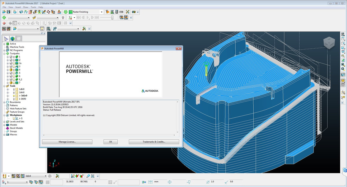 Autodesk Delcam PowerMill 2017 SP1 多语言中文注册版-数控加工编程软件