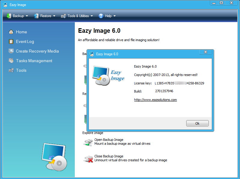 Eazy Image 6.0 多语言中文注册版附注册机 - 硬盘备份工具