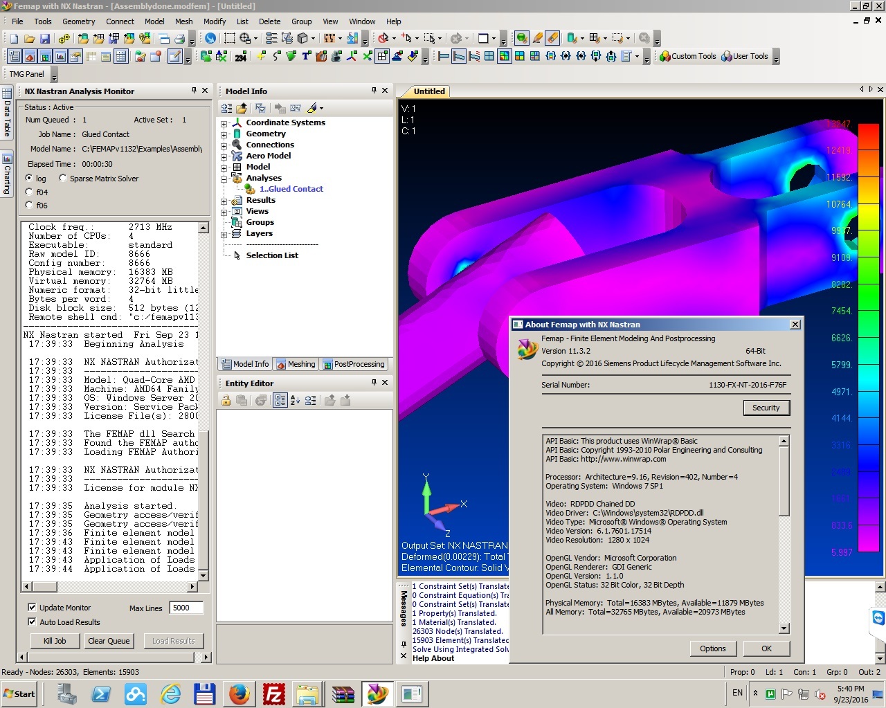 Siemens FEMAP 11.3.2 with NX Nastran 多语言中文注册版-工程仿真软件