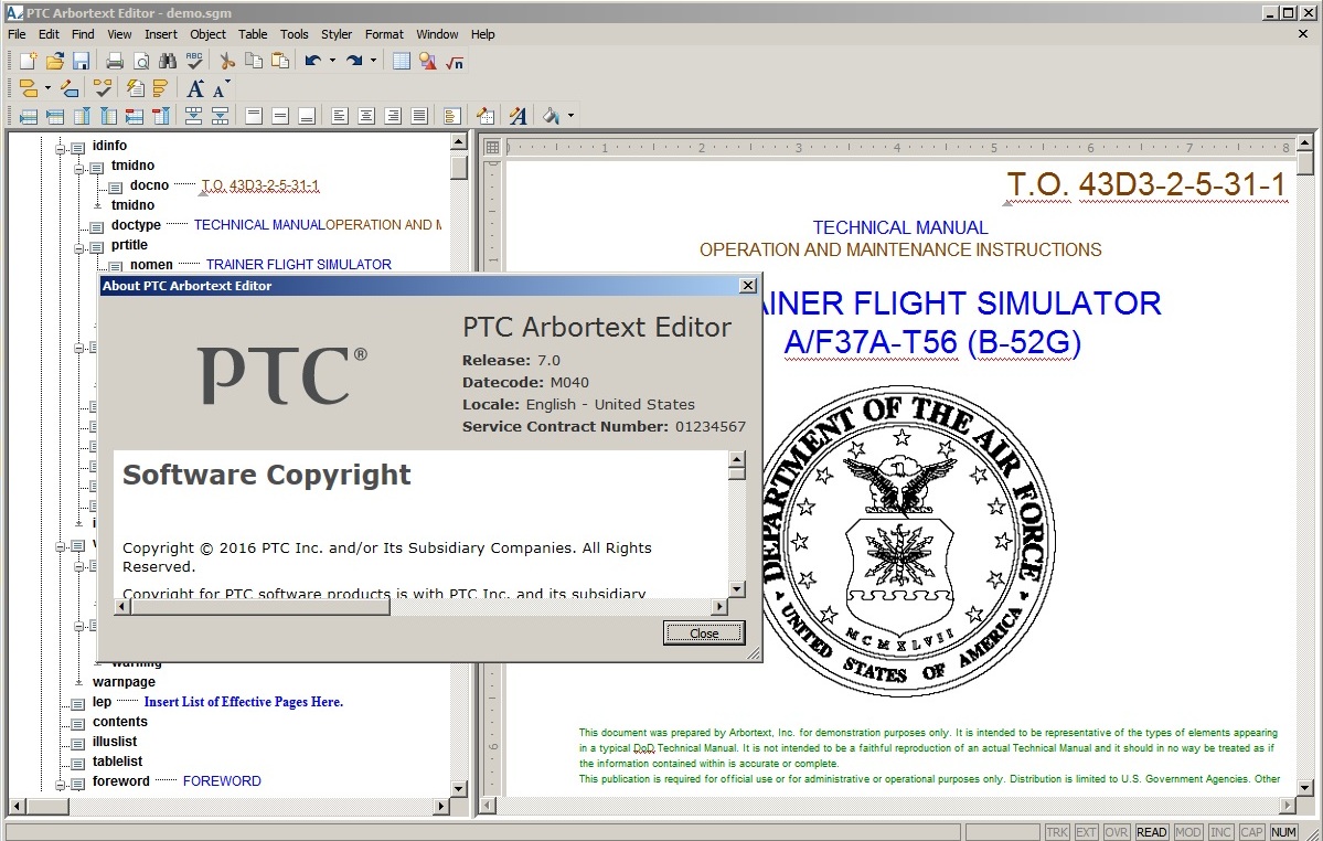 PTC Arbortext Editor 7.0 M040 多语言中文注册版 - 结构化创作工具