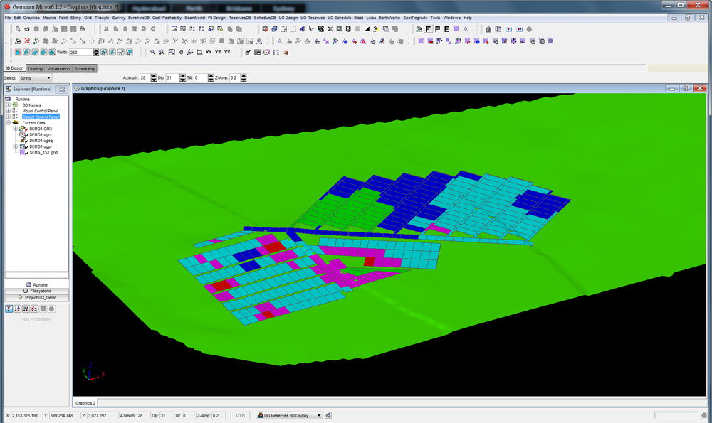 Dassault Systemes, the 3DEXPERIENCE Company, world leader in 3D design software, 3D Digital Mock Up and Product Lifecycle Management (PLM) solutions, announced the release of GEOVIA Minex 6.4.1 with over 25 user-requested updates and enhancements. Minex is the recognised world leader of integrated geology and mine planning solutions for coal and other stratified deposits. Minex ensures resources are evaluated accurately and mined efficiently from exploration to rehabilitation. As a single integrated solution, data and skills can be readily moved between teams at significant time and cost savings. With this latest release of Minex, benefit from over 25 user-requested updates and enhancements such as: - Enhanced underground schedule reporting now calculates the total horizontal distance from panels to a shaft. - Improved Underground Design Data Manager provides the option of selecting either a Seam type variable or a Panel type variable when adding a quality variable to the Reserves Data. - The quality updates dialog now supports panel variables with an option to define the grid prefix for any grids that are used to update panel-based variables. - Improved Variogram Modeling is now supported with the updated Geostatistics version 6.6.2. - Better graphics capture capabilities in multiple image formats are available with the upgrade to ImageMagick 6.8.9. - Blocks in all selected area panels are updated with a quality value in an Underground Reserve Quality Update. - Headings and data are now aligned in the Output window of an Underground Reserves report. - Detailed resource reports are produced when a pit and bench are selected as the lower limit. - New help tutorials and discussions are included for a range of topics including Borehole SQL, hatch patterns, transform and surfaces.