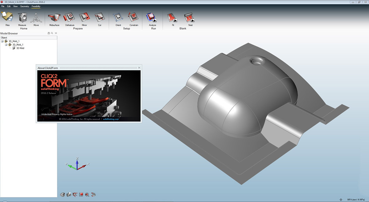 solidThinking Click2Form 2016.2.4 x64注册版-快速冲压可行性分析