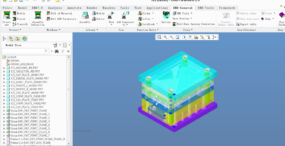 PTC Creo Expert Moldbase Extension 9.0 M020注册版-模架设计专家