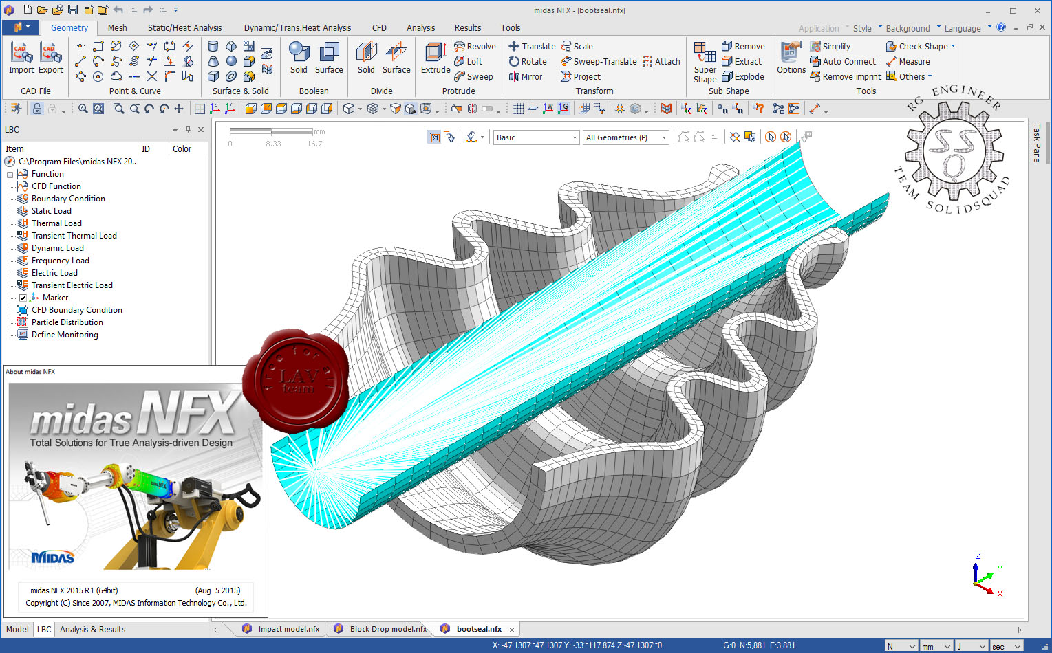 MIDAS NFX 2016 R1 多语言中文注册版-通用有限元(CAE)分析