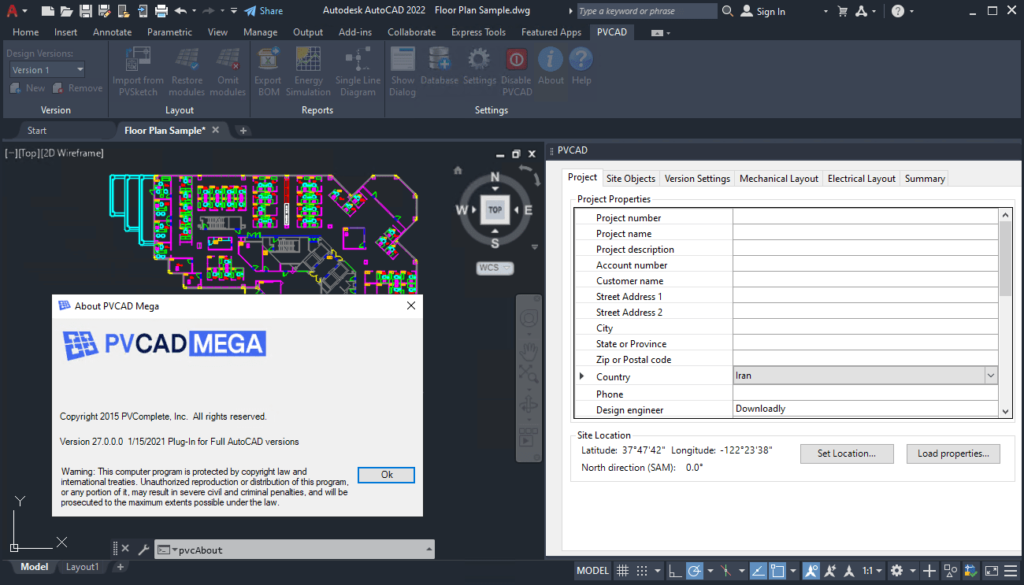 PVCAD Mega 27.0 Build 2021-01-15 for AutoCAD 破解版下载