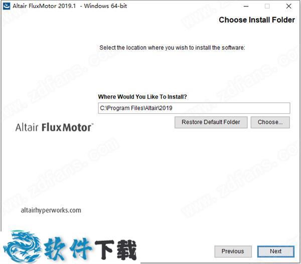 Altair FluxMotor 2019.1 中文破解版（附安装教程）下载