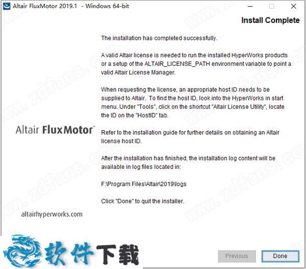 Altair FluxMotor 2019.1 中文破解版（附安装教程）下载