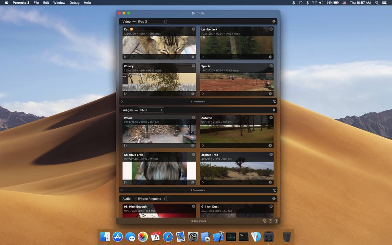 Permute for mac 3.11.2 视频格式转化工具下载