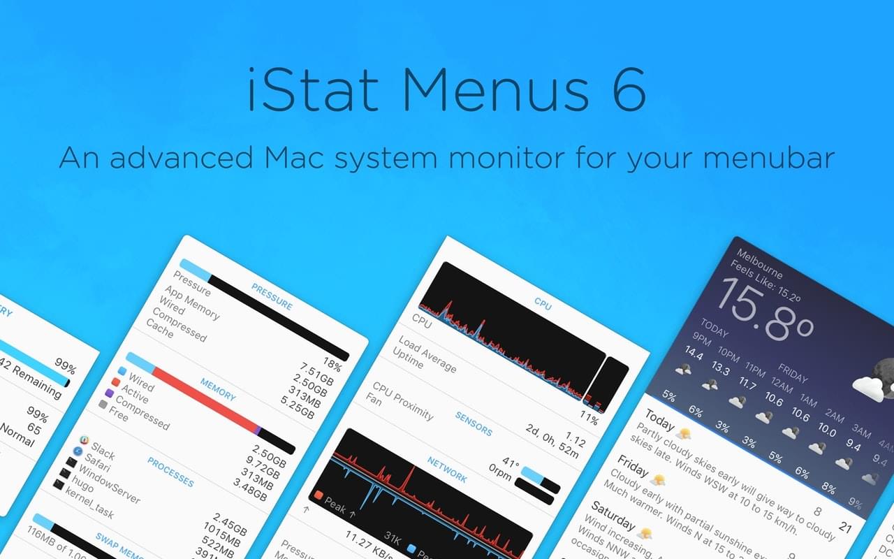 iStat Menus 6.73 iStat Menus下载