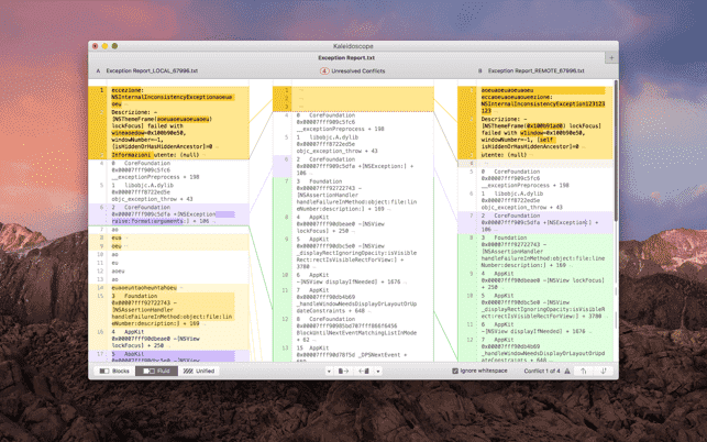 Kaleidoscope 4.3 破解版 mac下优秀文件对比工具下载